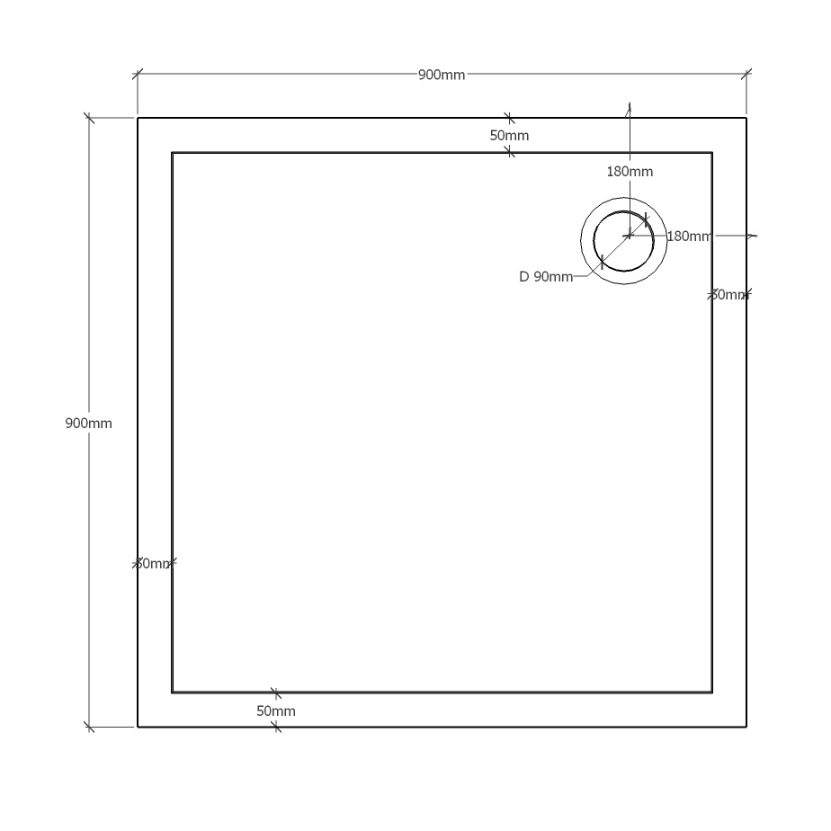 Душевой поддон из искусственного камня Sanola S900