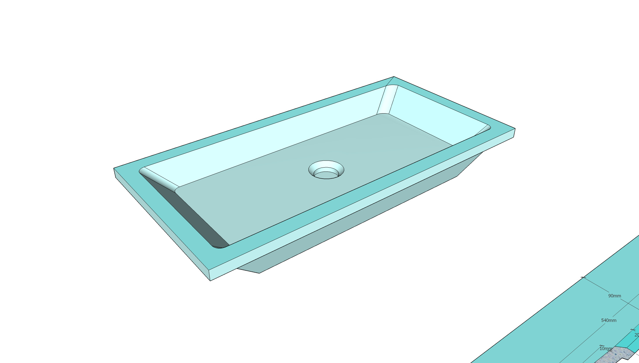 Раковина из искусственного камня Sanola Lux 70