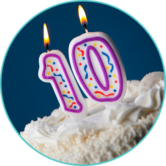 10 лет на рынке